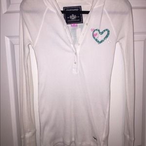 VS Pink Hooded Long Sleeve Thermal