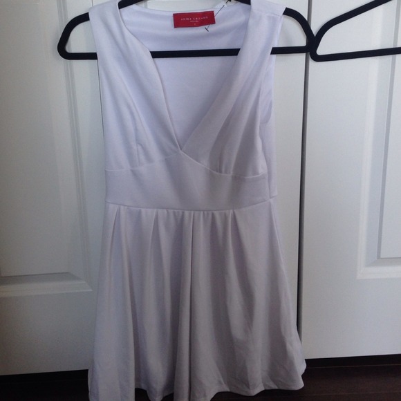Akira Short white cotton dress.  NWT.  Size S