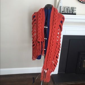 Handmade orange scarf