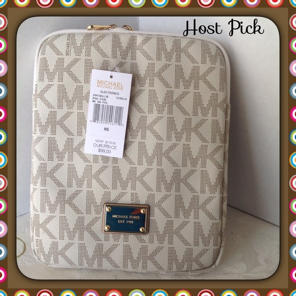 MICHAEL Michael Kors Accessories - Michael Kors Vanilla Signature iPad Case