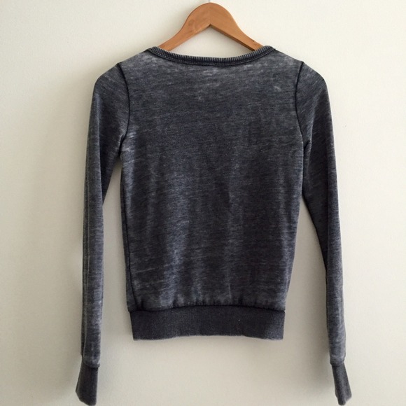 { S A L E } Faded Blue Burnout Cardigan - Picture 3 of 4