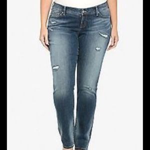 Torrid skinny jeans medium wash size 20