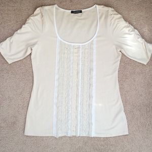 White House & Black Market Neutral Feminine Top