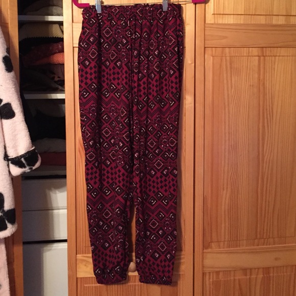 Printed harem pants
