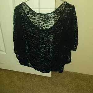 Black lace shirt