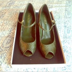 Ralph Lauren snakeskin vintage shoes
