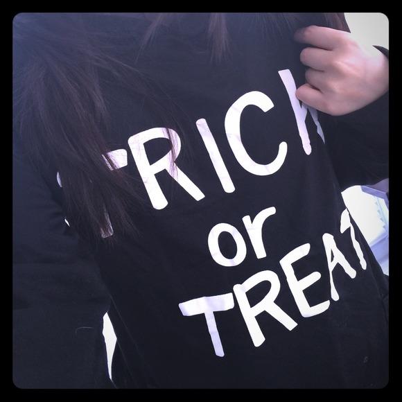 Black Trick-or-Treat Lightweight Hoodies