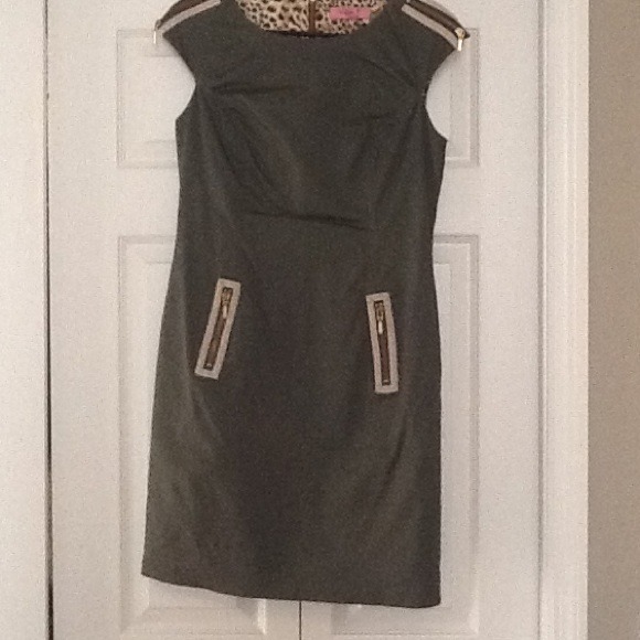 Olive green dress