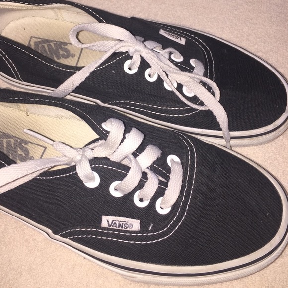 Vans classic black and white shoe