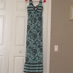 Paisley print maxi dress