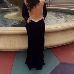 All black prom dress