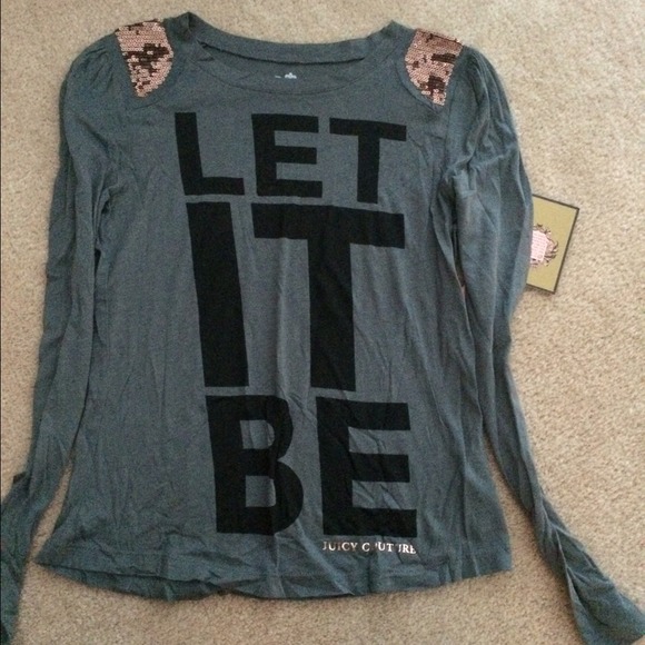 Embellished Juicy Couture tour long sleeve T-shirt - Picture 1 of 2