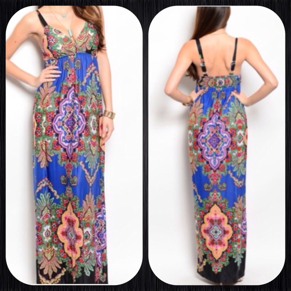 Paradise Miss Dresses & Skirts - SALE!! Paradise Miss blue maxi dress size Large