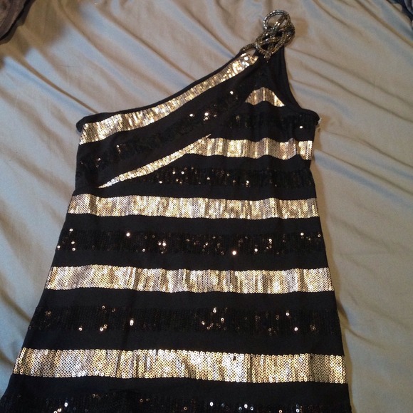One Shoulder Sparkly Top