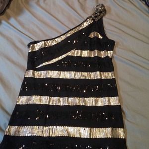 One Shoulder Sparkly Top