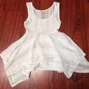 White Lace flowy top