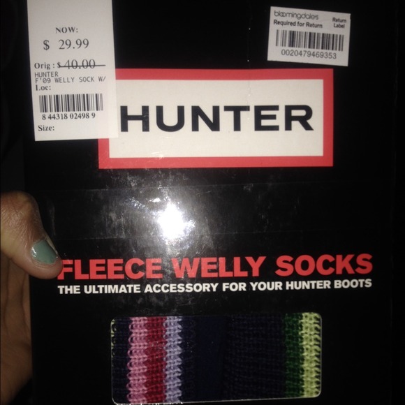 Fleece welly socks