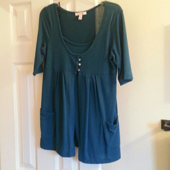 Dark teal top