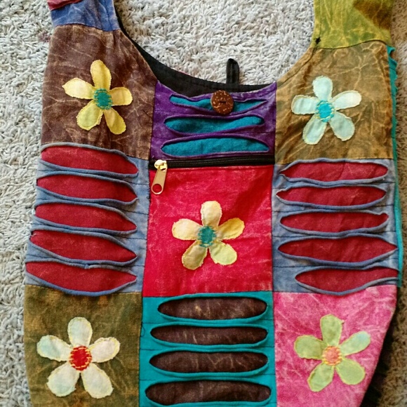 Patchwork shoulder bag