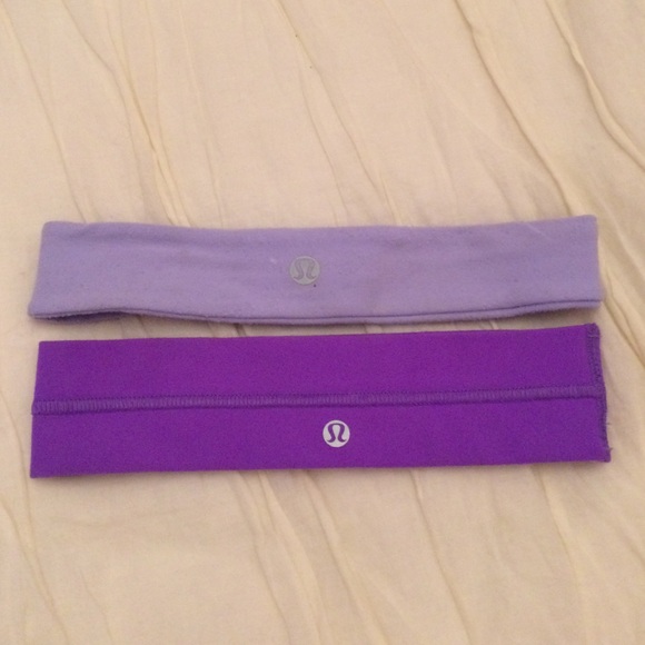 Purple lululemon headband set