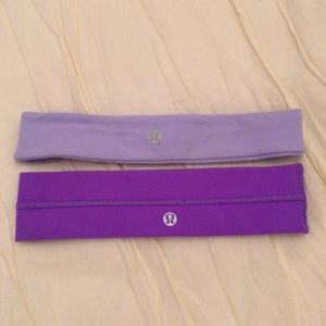 Purple lululemon headband set