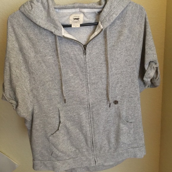 Obey short sleeved hooded sweater