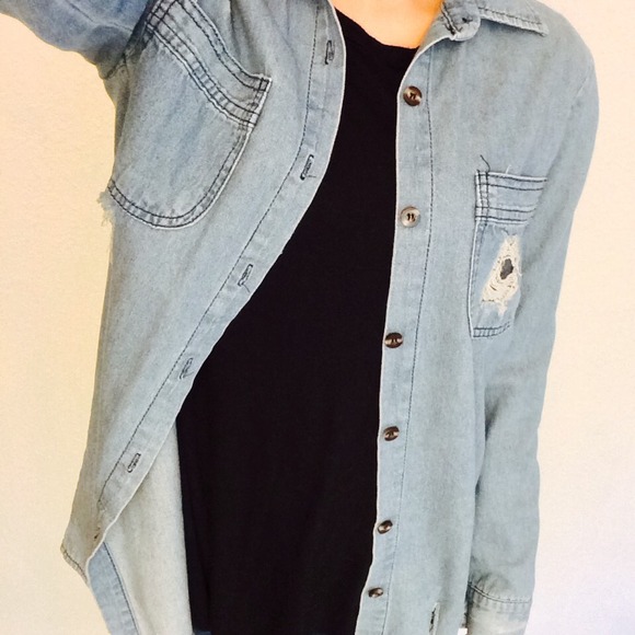 Negotiable denim shirt