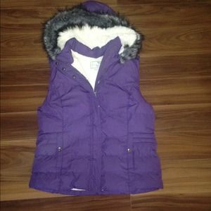 Purple winter vest