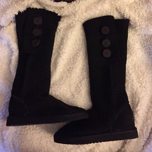 Black UGG Cardy Boots size 10 New