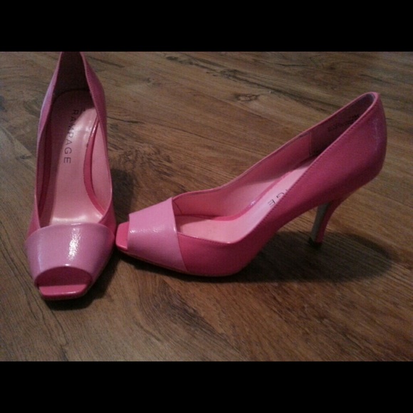 Pink and fuschia Rampage heels. Size 7.5