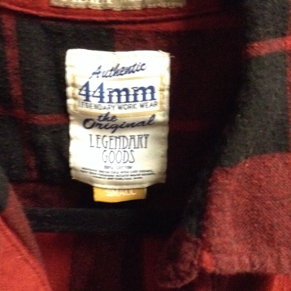 Red plaid button down - Picture 2 of 2