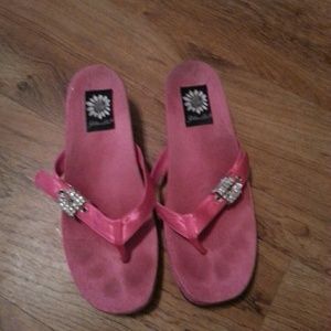 Pink Yellowbox sandals. Size 8