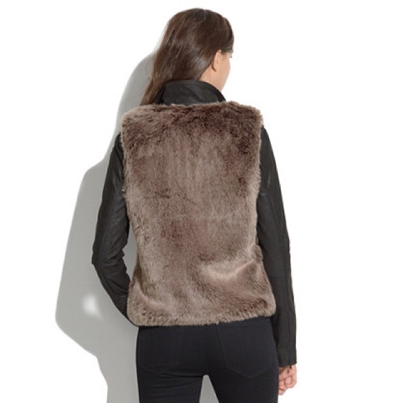 🚫SOLD🚫 Madewell Faux Fur Vest - Picture 2 of 4
