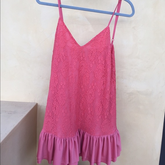 Lovers + Friends sure thing dress, coral