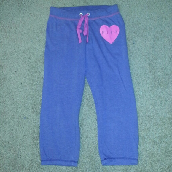 VS purple cropped sweat pants - Picture 1 of 4