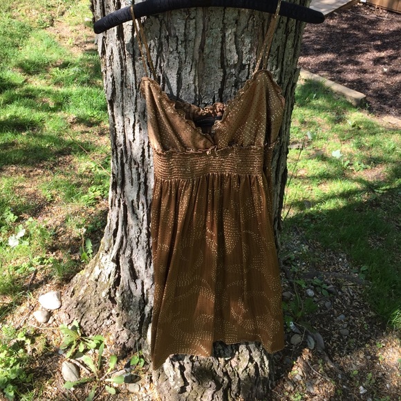 BCBG MAXAZRIA small silk spaghetti strap dress.