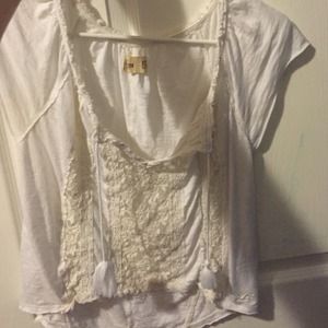 White hollister top