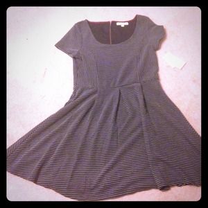 Black and Grey Striped Dress