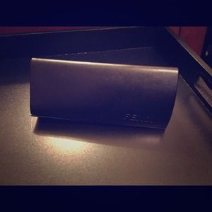 FENDI Twist Black Leather Case NWOT