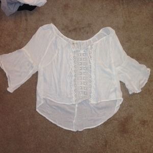 bohemian hollister flowy shirt