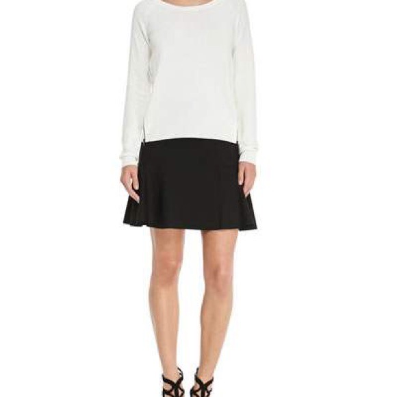 Tahiti stretch woven flared mini skirt