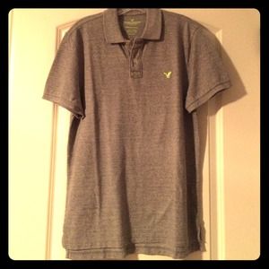Men's gray polo