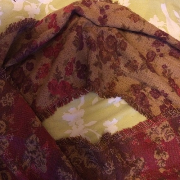 Floral(rose) Infinity Scarf, Reversable/2sided