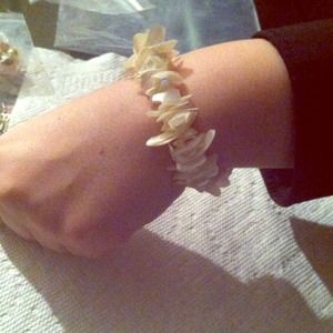 Handmade beach seashell bracelet