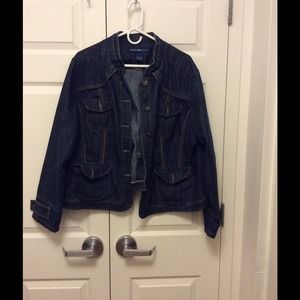 Plus size jean jacket