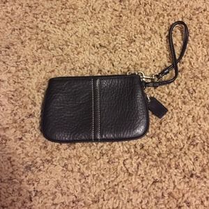 Coach leather wristlet