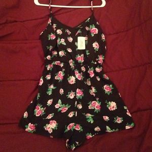 Floral print romper