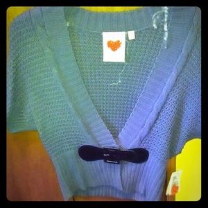 Brand new Cute blue cropped shrug