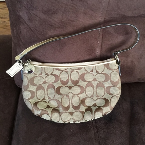 Gold Coach Handbag