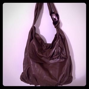 Large Brown Leather Handbag
